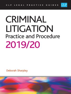 cover image of Criminal Litigation